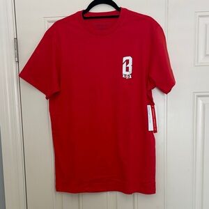 Red Men's Graphic Crew Neck T-Shirt